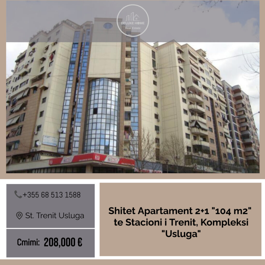 Apartament 2+1 për Shitje – Kompleksi Usluga, Stacioni i Trenit